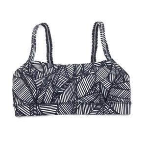 Lululemon straight up sports bra, banana leaf pattern